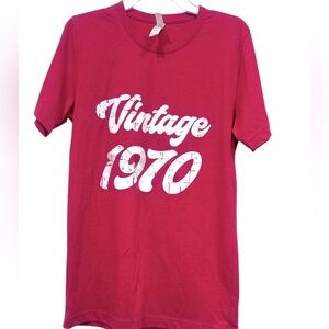 VIntage 1970 Bella Canvas Rose Tee size S (3x$15)